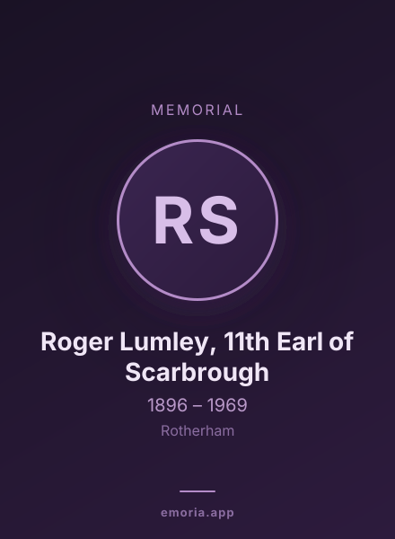 Memorial portrait of Roger Lumley, 11th Earl of Scarbrough