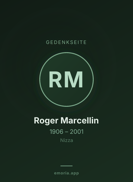 Gedenkportrait von Roger Marcellin