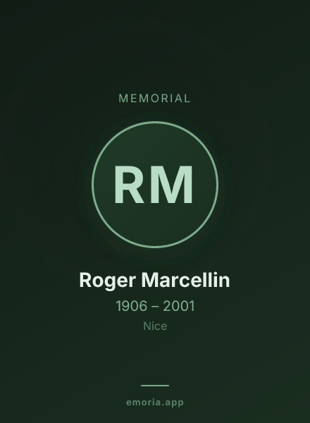 Memorial portrait of Roger Marcellin