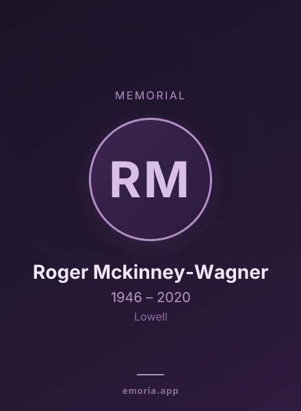 Memorial portrait of Roger Mckinney-Wagner