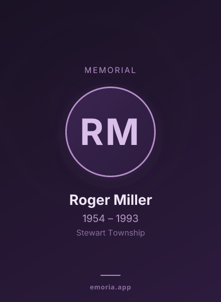 Memorial portrait of Roger Miller