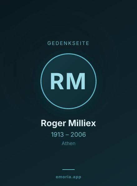 Gedenkportrait von Roger Milliex