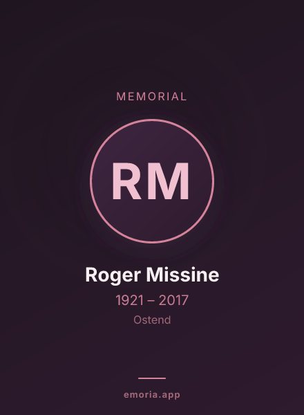 Memorial portrait of Roger Missine