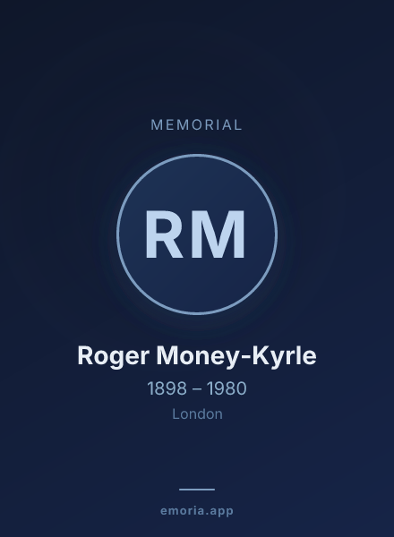 Memorial portrait of Roger Money-Kyrle