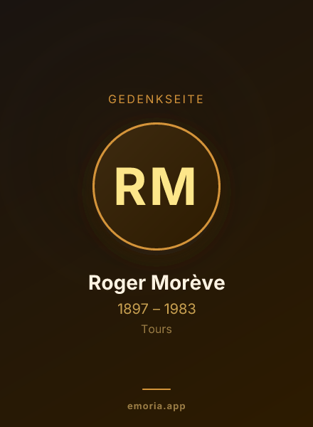 Gedenkportrait von Roger Morève