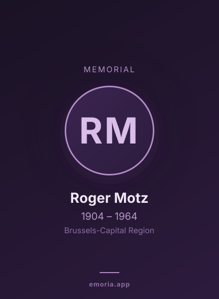 Memorial portrait of Roger Motz