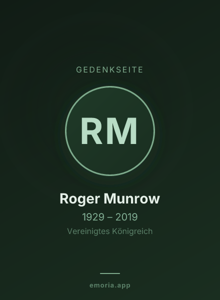 Gedenkportrait von Roger Munrow