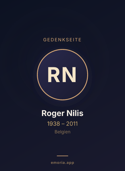 Gedenkportrait von Roger Nilis