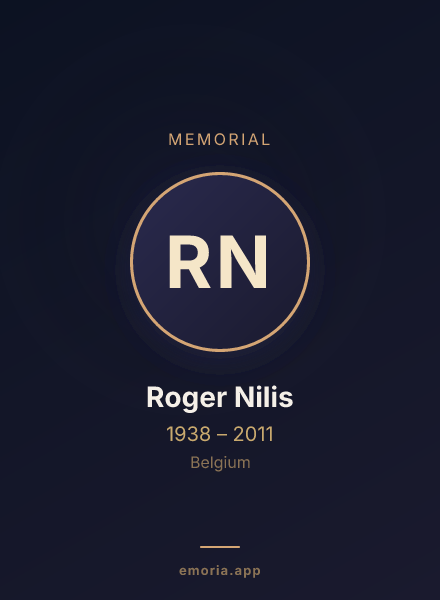 Memorial portrait of Roger Nilis