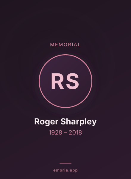 Memorial portrait of Roger Sharpley