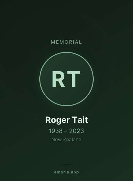 Memorial portrait of Roger Tait