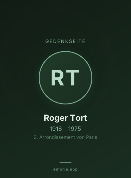 Gedenkportrait von Roger Tort