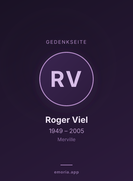 Gedenkportrait von Roger Viel