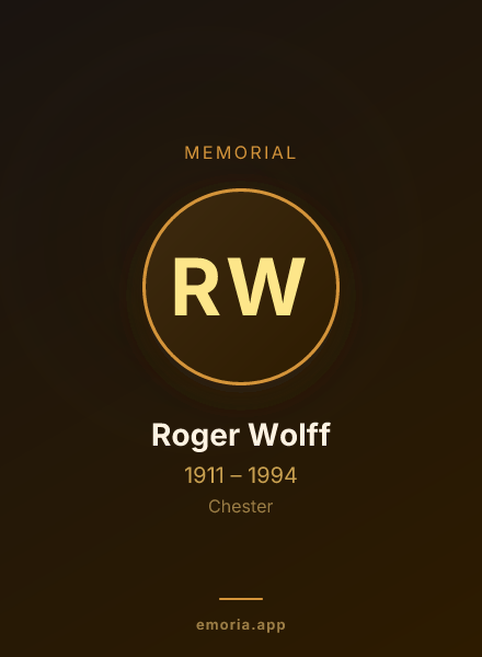 Memorial portrait of Roger Wolff