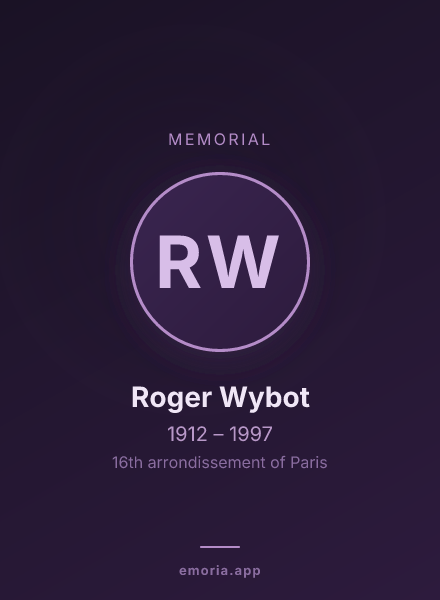 Memorial portrait of Roger Wybot