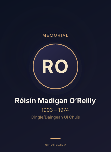 Memorial portrait of Róisín Madigan O’Reilly