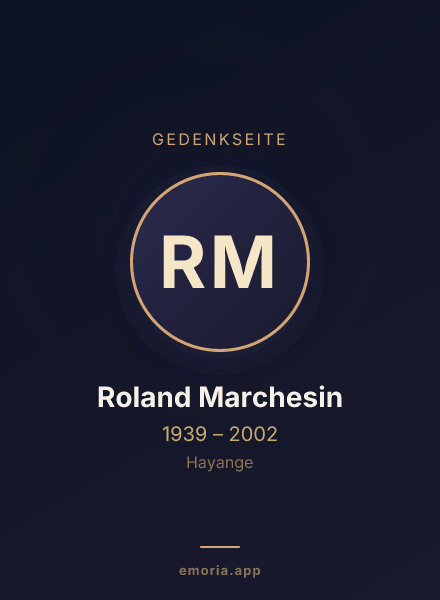 Gedenkportrait von Roland Marchesin