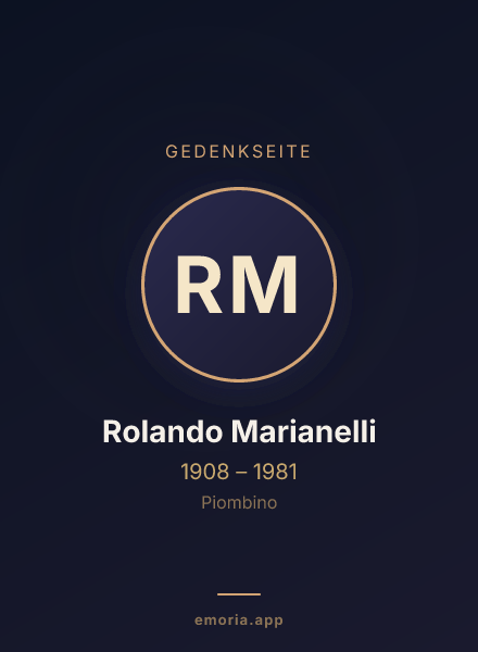 Gedenkportrait von Rolando Marianelli