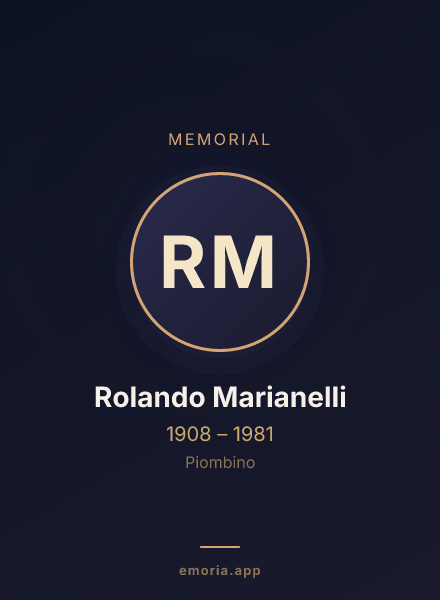 Memorial portrait of Rolando Marianelli