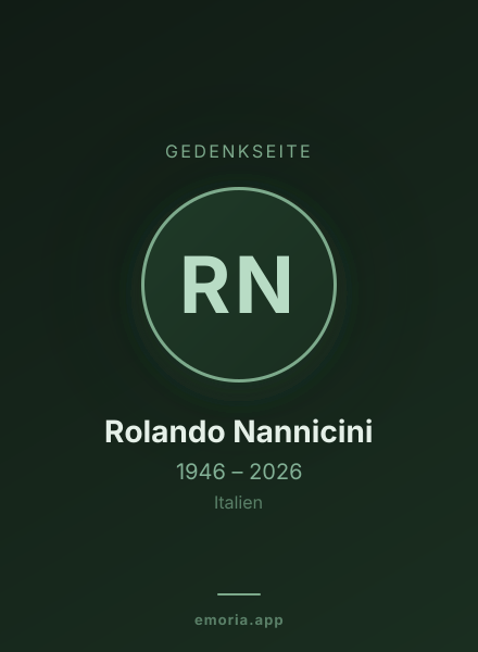 Gedenkportrait von Rolando Nannicini