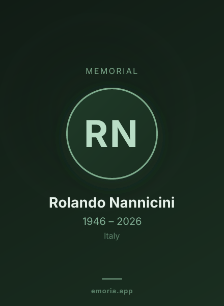 Memorial portrait of Rolando Nannicini