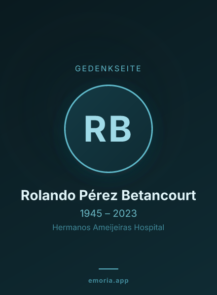Gedenkportrait von Rolando Pérez Betancourt
