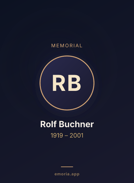 Memorial portrait of Rolf Buchner