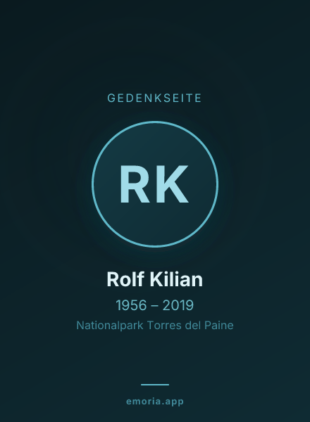 Gedenkportrait von Rolf Kilian