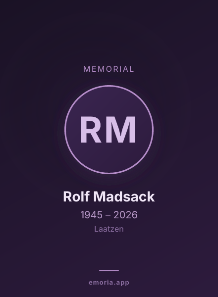 Memorial portrait of Rolf Madsack