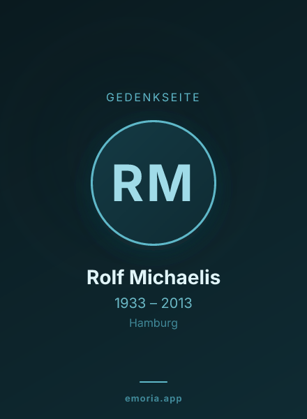 Gedenkportrait von Rolf Michaelis