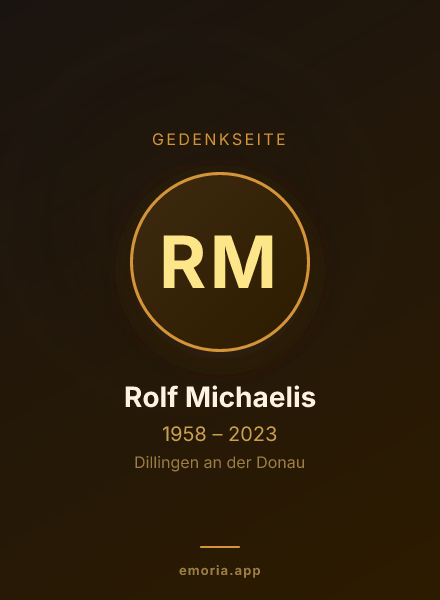 Gedenkportrait von Rolf Michaelis