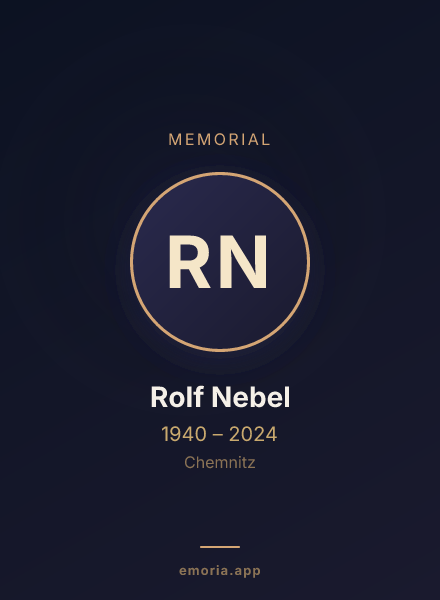 Memorial portrait of Rolf Nebel