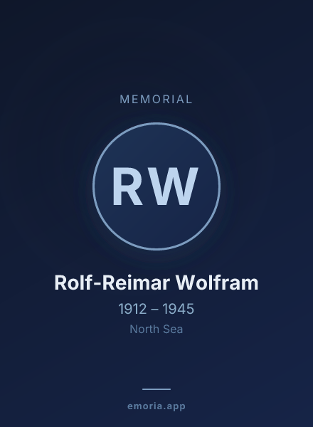 Memorial portrait of Rolf-Reimar Wolfram