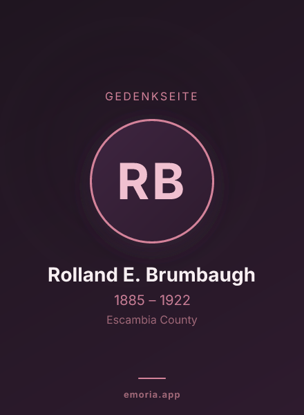 Gedenkportrait von Rolland E. Brumbaugh