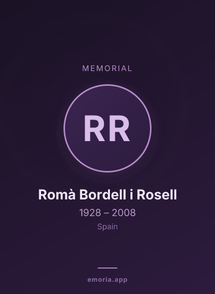 Memorial portrait of Romà Bordell i Rosell