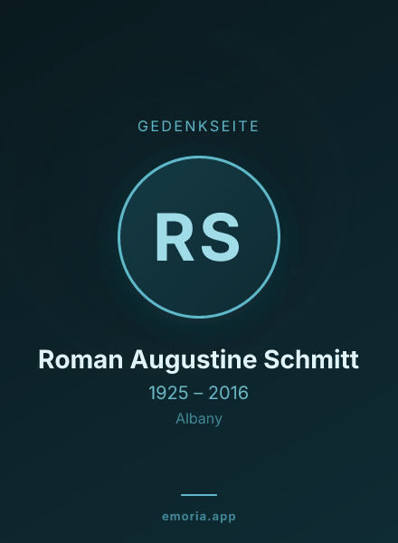 Gedenkportrait von Roman Augustine Schmitt