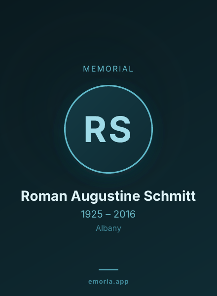 Memorial portrait of Roman Augustine Schmitt