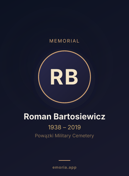 Memorial portrait of Roman Bartosiewicz