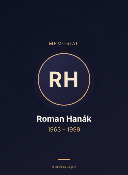 Memorial portrait of Roman Hanák