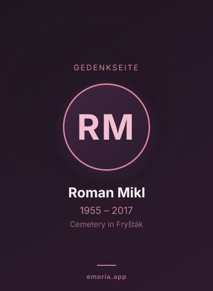 Gedenkportrait von Roman Mikl