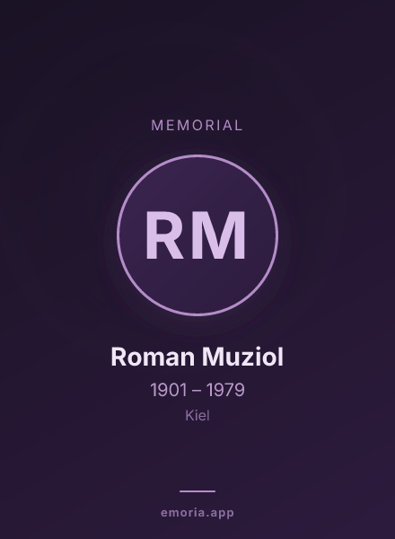 Memorial portrait of Roman Muziol
