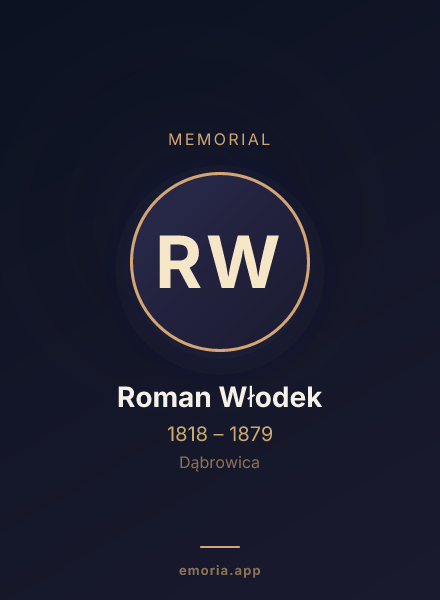 Memorial portrait of Roman Włodek