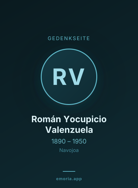 Gedenkportrait von Román Yocupicio Valenzuela