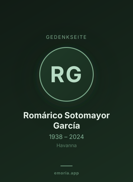 Gedenkportrait von Romárico Sotomayor García