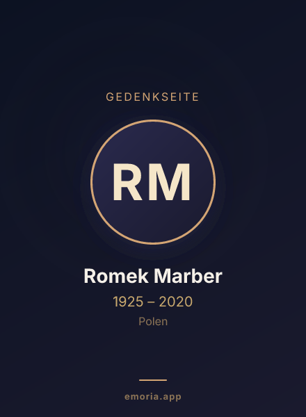 Gedenkportrait von Romek Marber