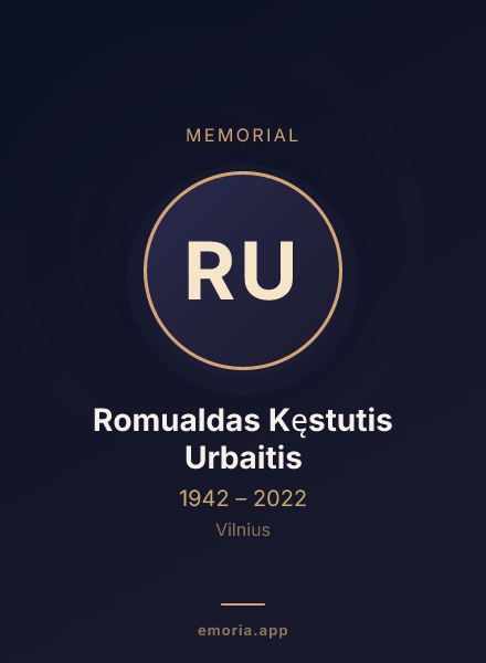 Memorial portrait of Romualdas Kęstutis Urbaitis