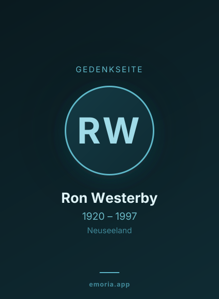 Gedenkportrait von Ron Westerby