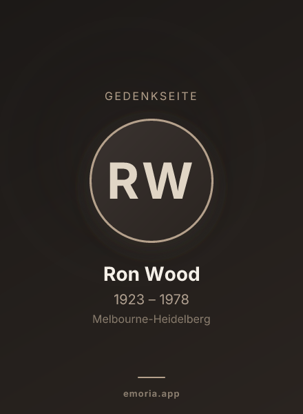 Gedenkportrait von Ron Wood