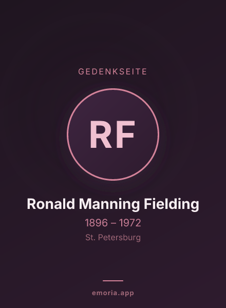 Gedenkportrait von Ronald Manning Fielding