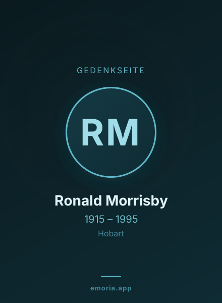 Gedenkportrait von Ronald Morrisby